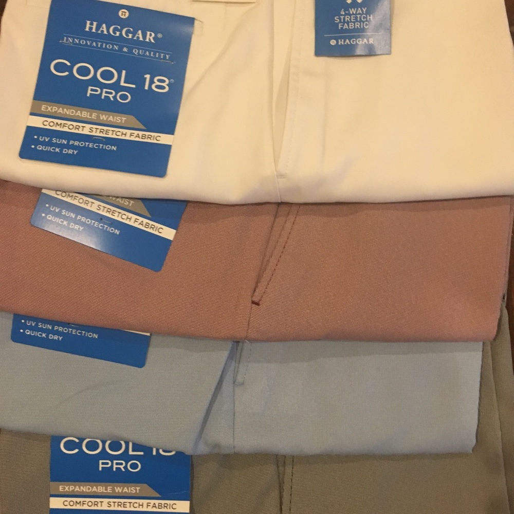 Haggar Cool 18 Pro men’s Oxford shorts 40W